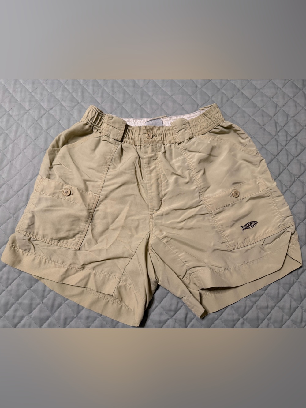 Aftco Original Fishing Shorts - Khaki